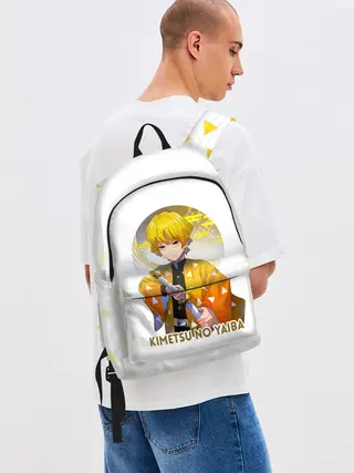Рюкзак джинсовый / Agatsuma Zenitsu Kimetsu no Yaiba