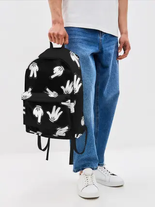 Рюкзак джинсовый / Множество рук