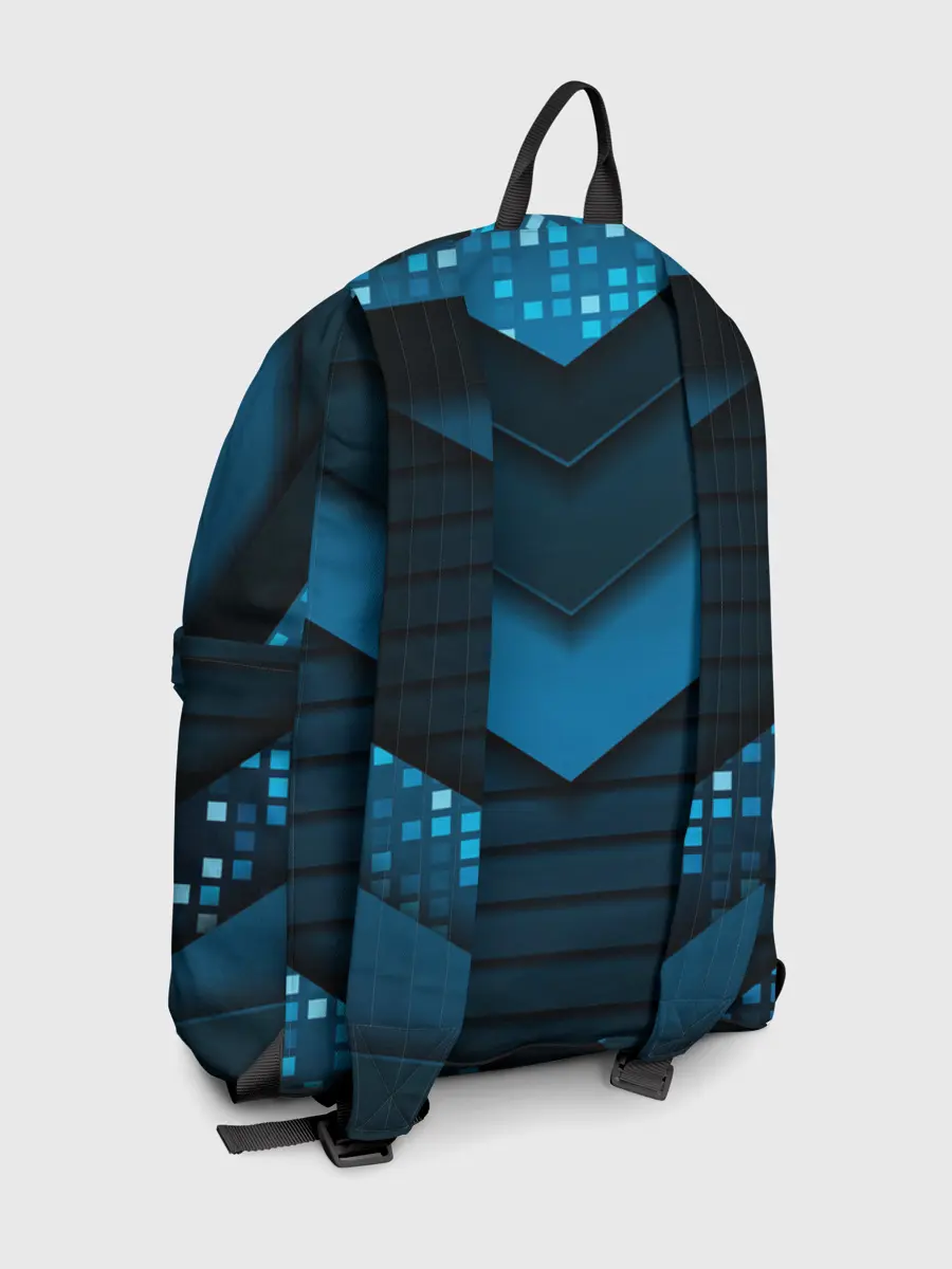 Рюкзак джинсовый / 3D luxury blue abstract