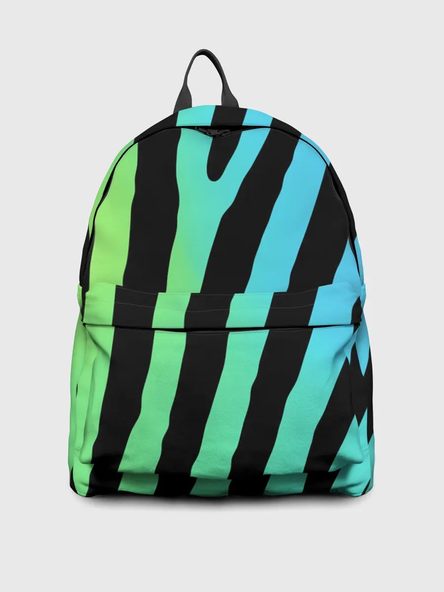 Рюкзак джинсовый / Радужная зебра