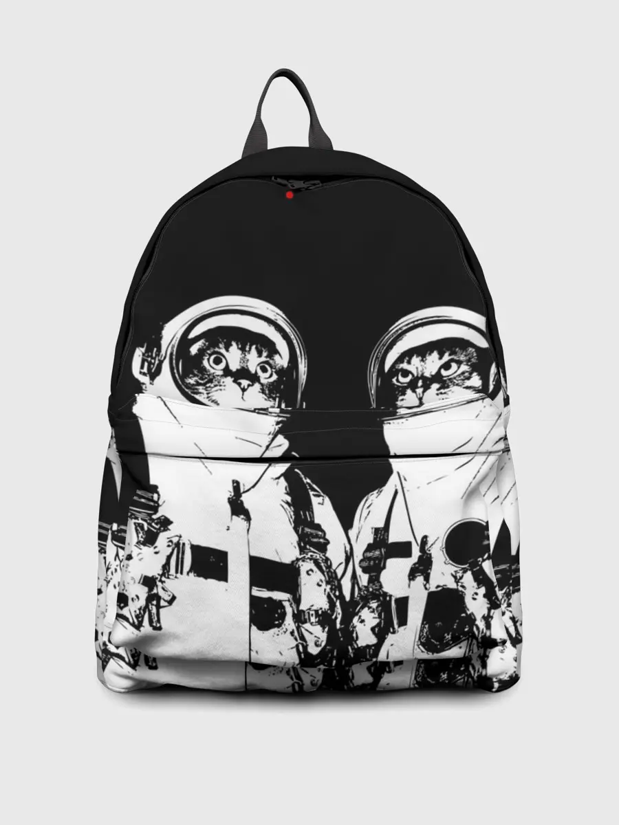 Рюкзак джинсовый / Коты Космонавты