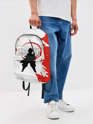 Рюкзак джинсовый / Танджиро Камадо Kimetsu no Yaiba