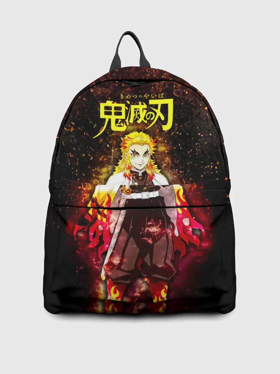 Рюкзак джинсовый / Кёджуро Ренгоку Kimetsu no Yaiba