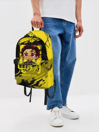 Рюкзак джинсовый / Танджиро Камадо Kimetsu no Yaiba
