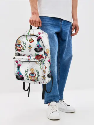 Рюкзак джинсовый / Old school tattoo