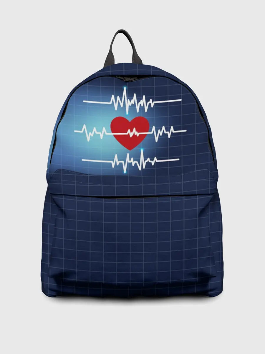 Рюкзак джинсовый / Ритм Сердца