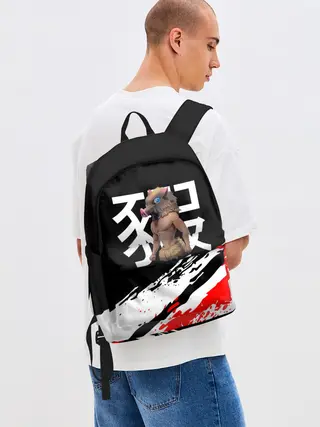 Рюкзак джинсовый / Иноске Хашибира Kimetsu no Yaiba