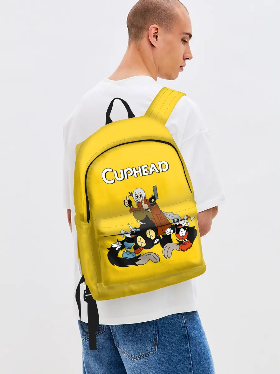 Рюкзак джинсовый / Cuphead x DMC