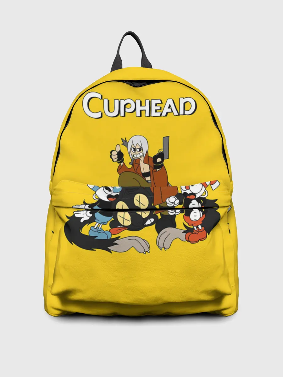 Рюкзак джинсовый / Cuphead x DMC