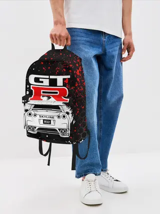 Рюкзак джинсовый / NISSAN GT-R / НИССАН GTR