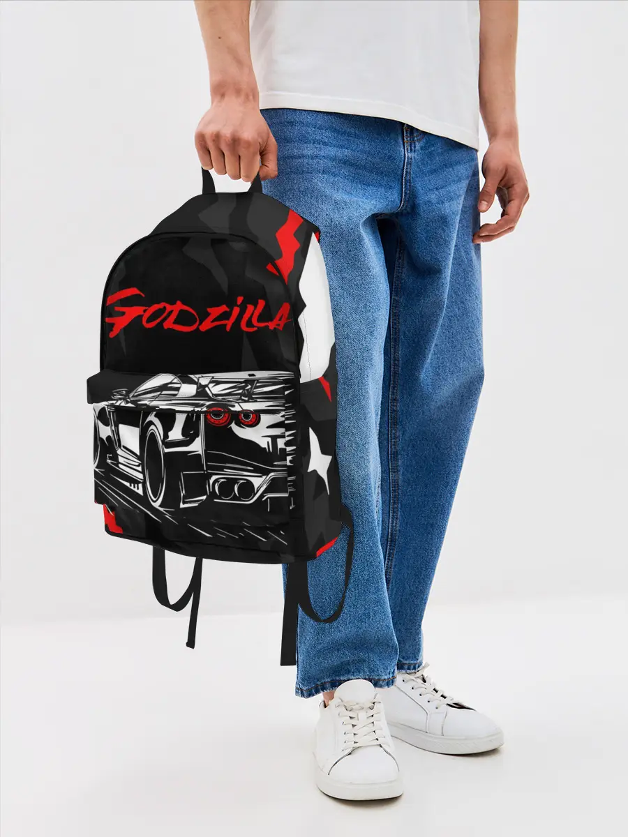Рюкзак джинсовый / NISSAN GT-R / GODZILLA