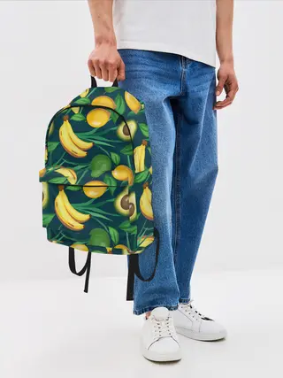 Рюкзак джинсовый / Фрукты