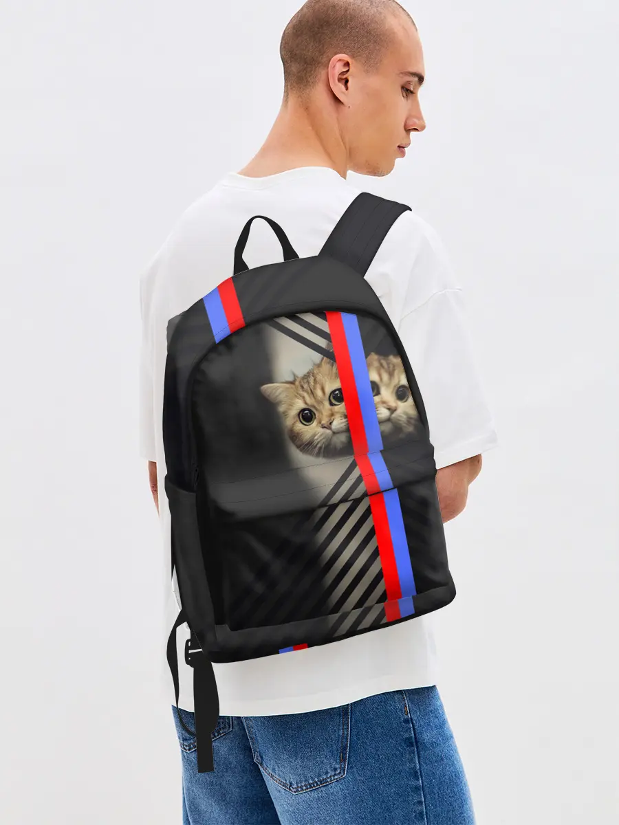 Рюкзак джинсовый / Кот