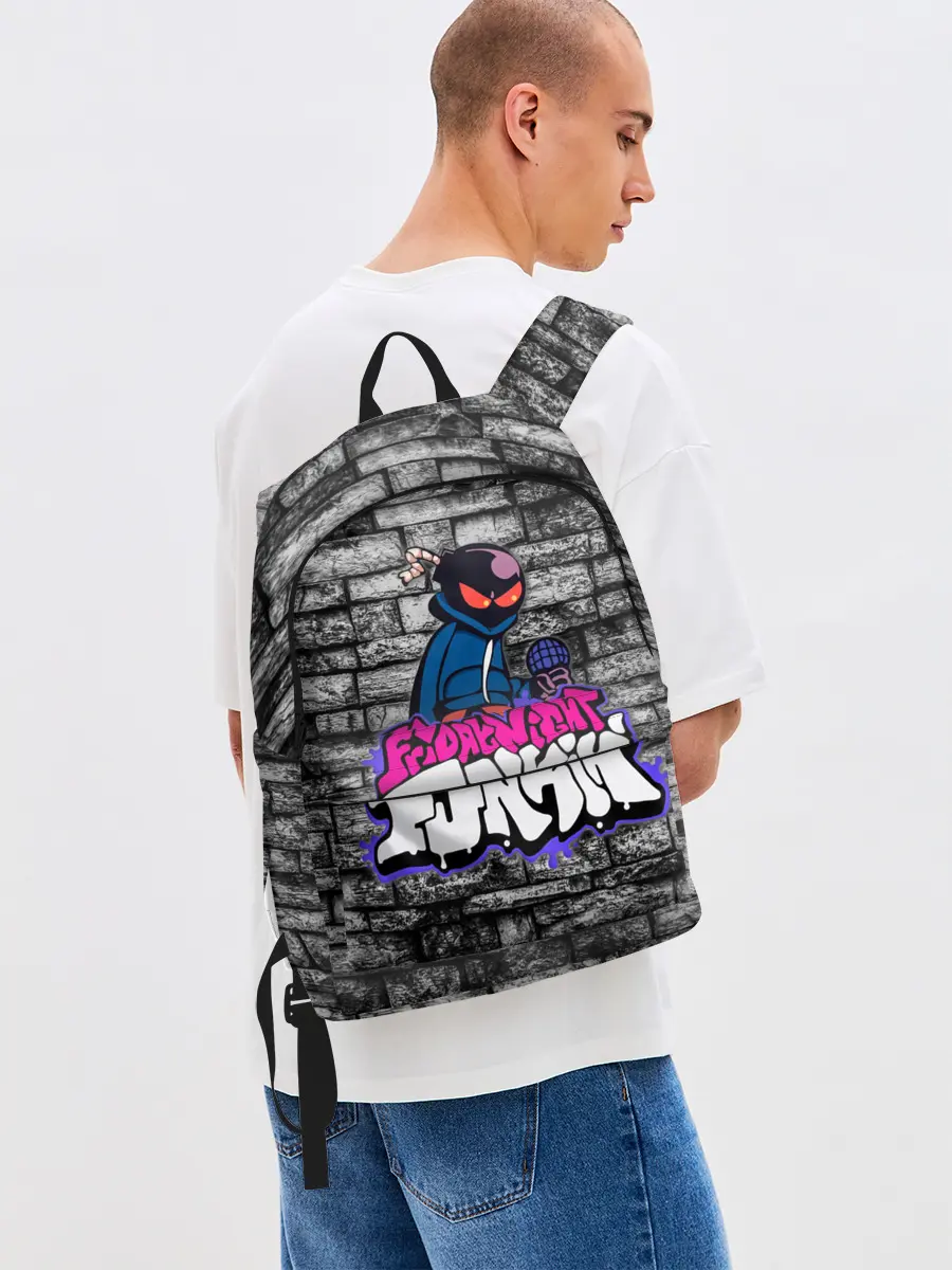 Рюкзак джинсовый / Friday Night Funkin Bomb man B