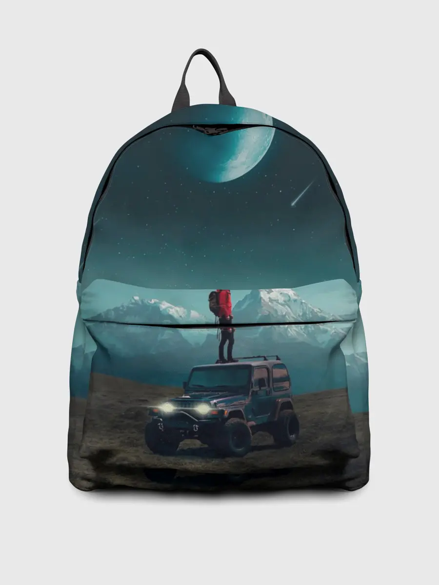 Рюкзак джинсовый / Космос в горах