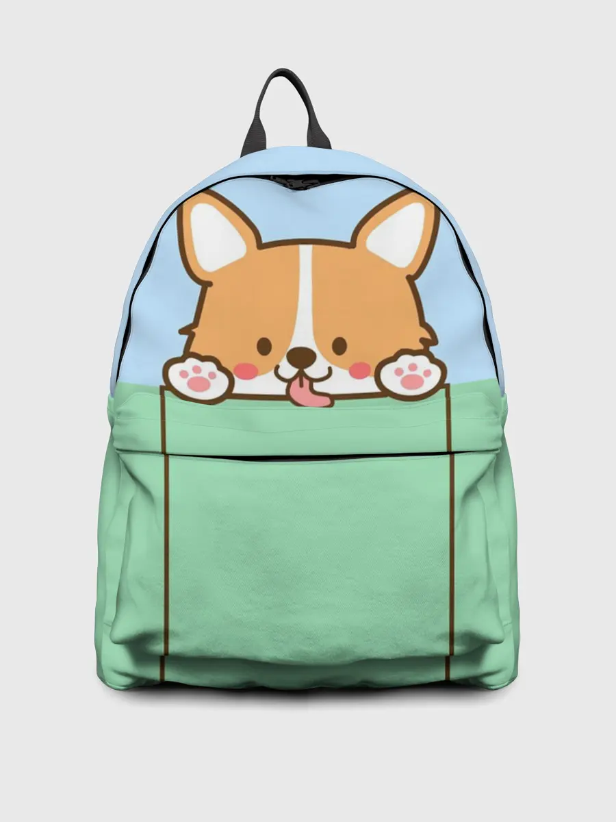 Рюкзак джинсовый / Милый Корги