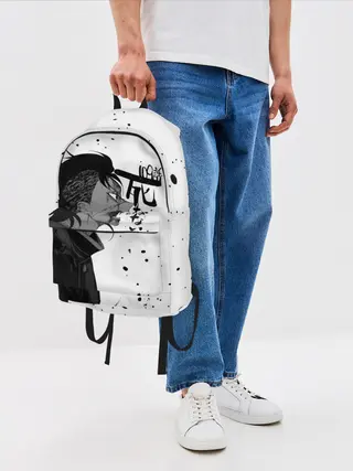 Рюкзак джинсовый / Генья Шинадзугава Kimetsu no Yaiba