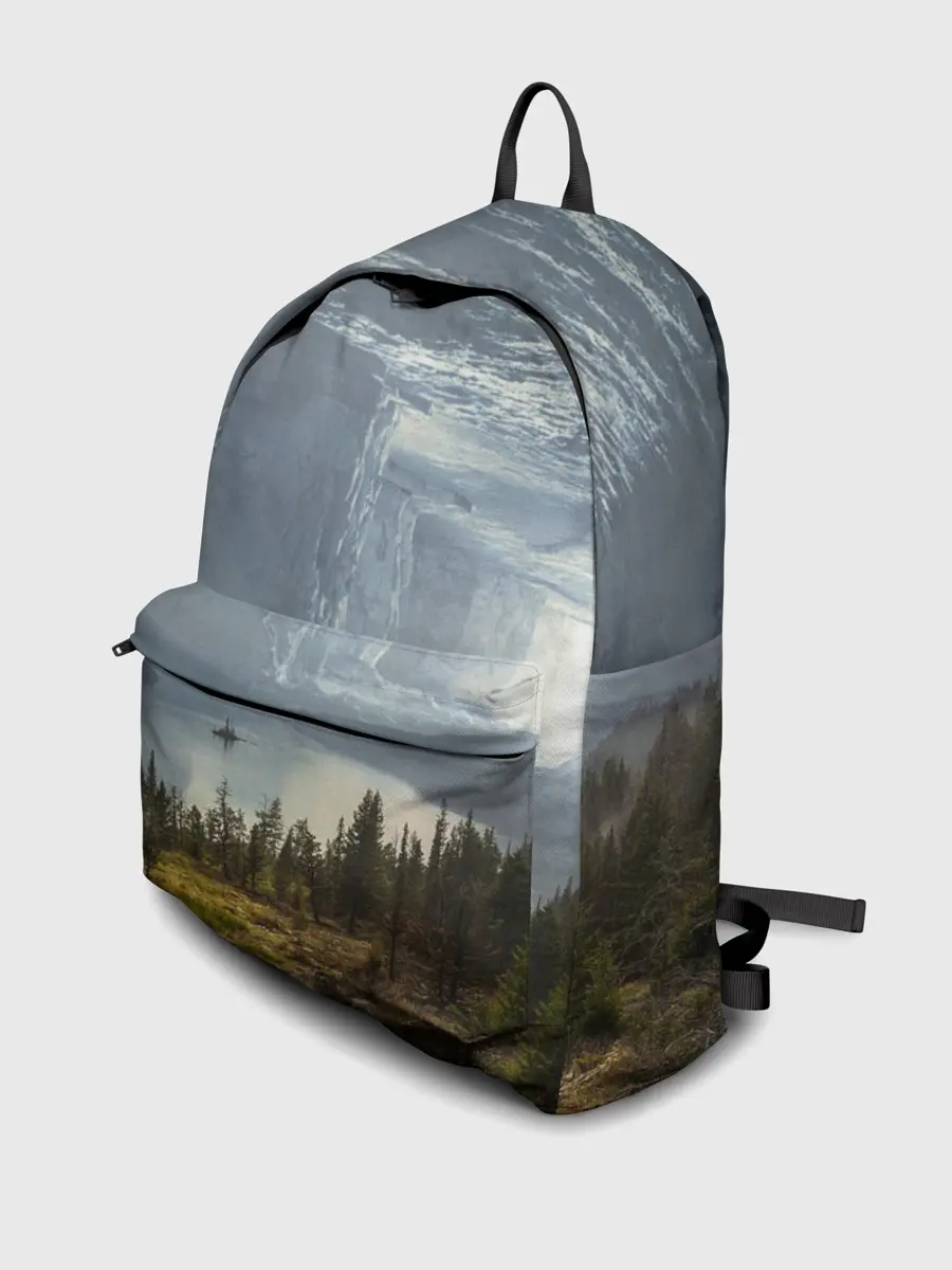 Рюкзак джинсовый / Фантастический пейзаж