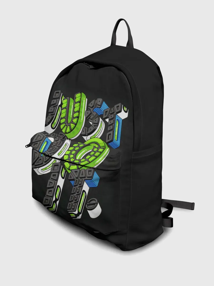 Рюкзак джинсовый / JUST DO IT/ ПРОСТО СДЕЛАЙ ЭТО