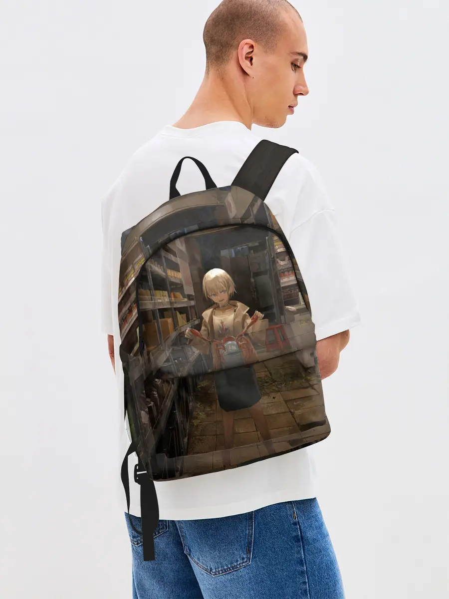 Рюкзак джинсовый / Girl with crab