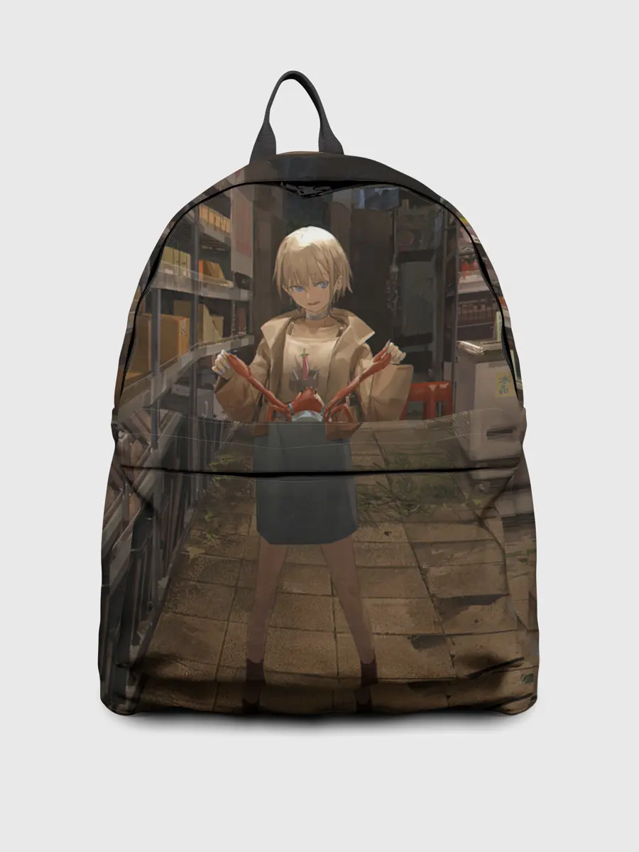 Рюкзак джинсовый / Girl with crab