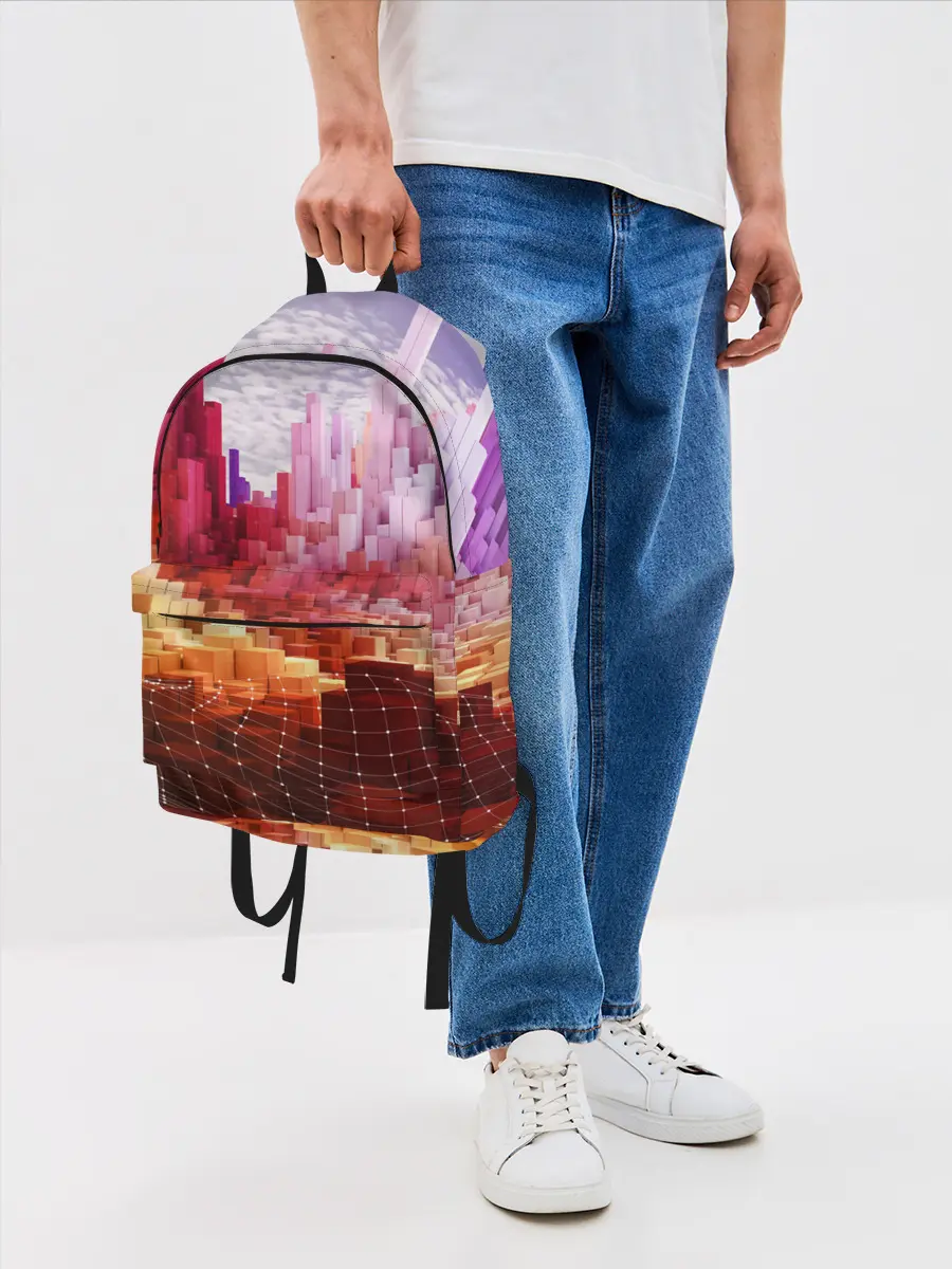 Рюкзак джинсовый / Симуляция города