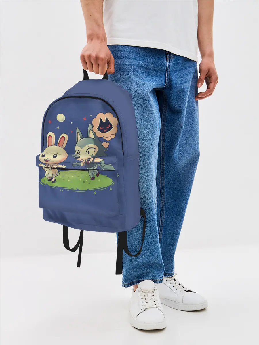 Рюкзак джинсовый / Зайка и волчек | Beastars