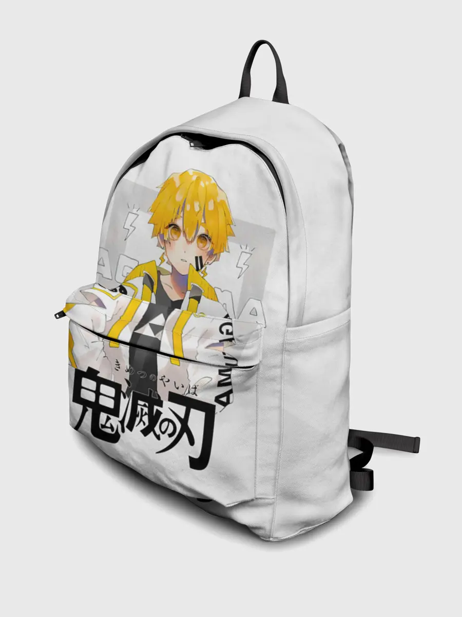 Рюкзак джинсовый / Зеницу Агацума Kimetsu no Yaiba