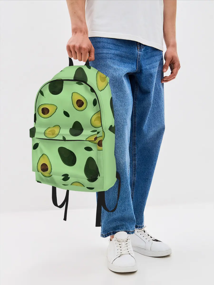 Рюкзак джинсовый / Авокадо