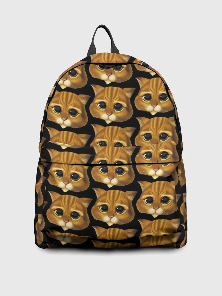 Рюкзак джинсовый / КОТ В САПОГАХ из ШРЕКА