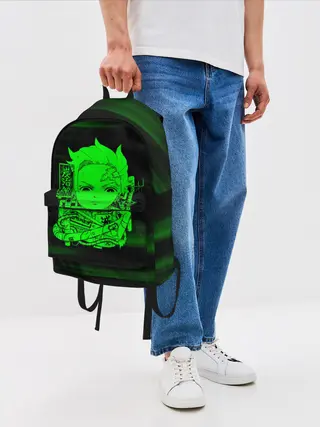 Рюкзак джинсовый / Танджиро Камадо Kimetsu no Yaiba