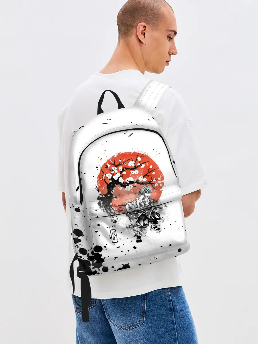 Рюкзак джинсовый / Зеницу Агацума Kimetsu no Yaiba