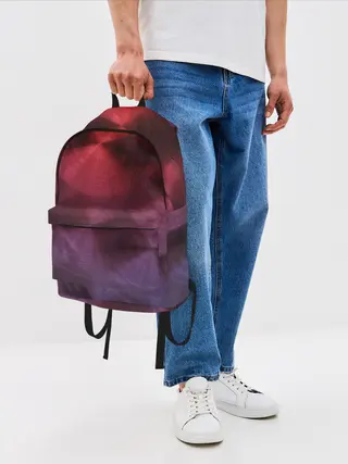 Рюкзак джинсовый / metal texture with circles