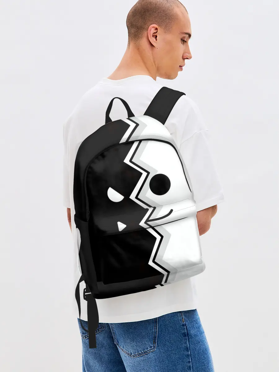 Рюкзак джинсовый / Geometry Dash