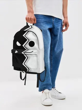 Рюкзак джинсовый / Geometry Dash