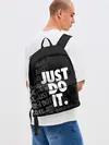 Рюкзак джинсовый / JUST DO IT / ПРОСТО СДЕЛАЙ ЭТО