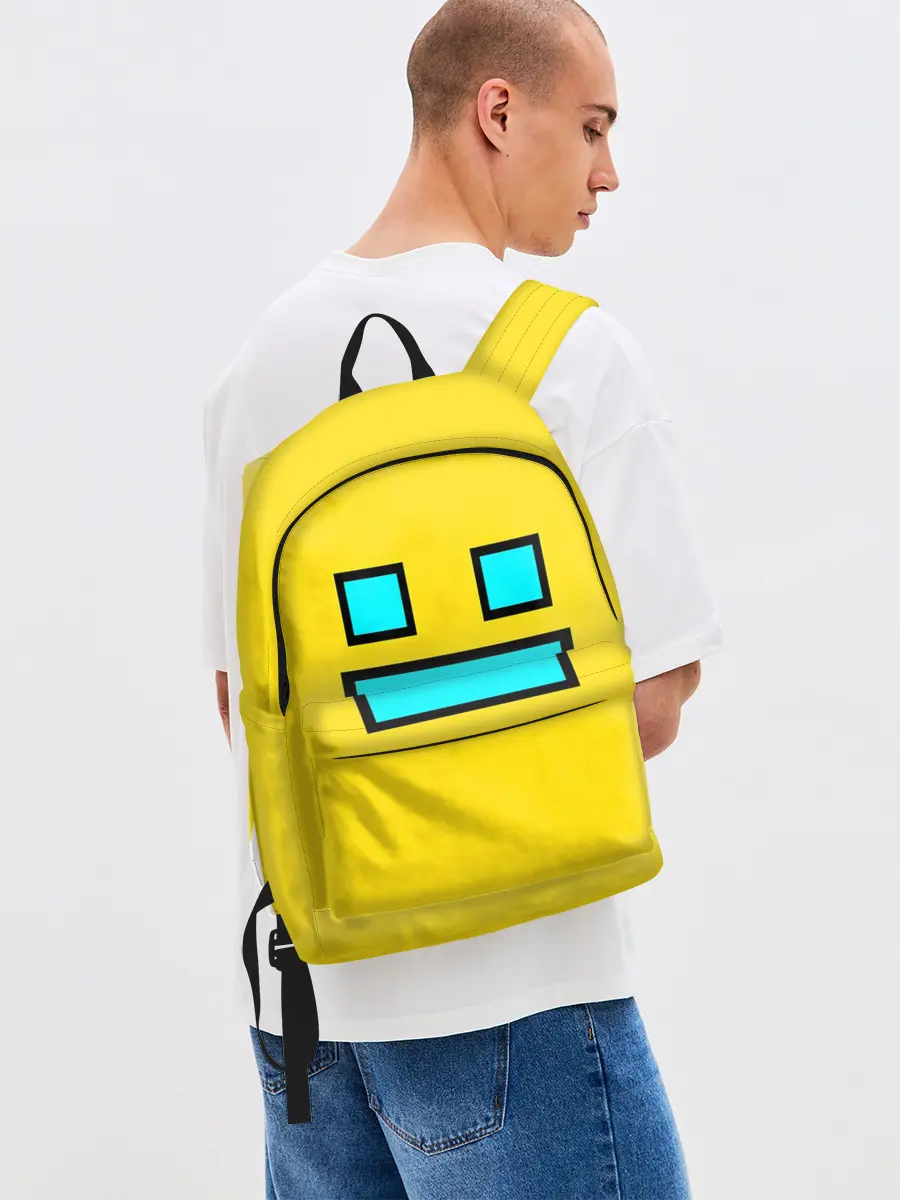 Рюкзак джинсовый / Geometry Dash Smile
