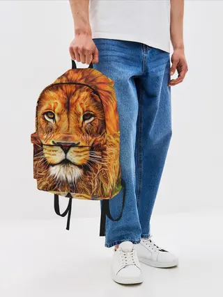 Рюкзак джинсовый / LION