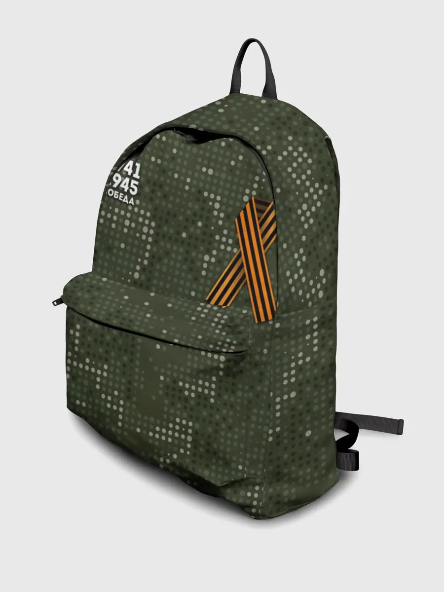 Рюкзак джинсовый / ПОБЕДНЫЙ КАМУФЛЯЖ С ЛЕНТОЙ