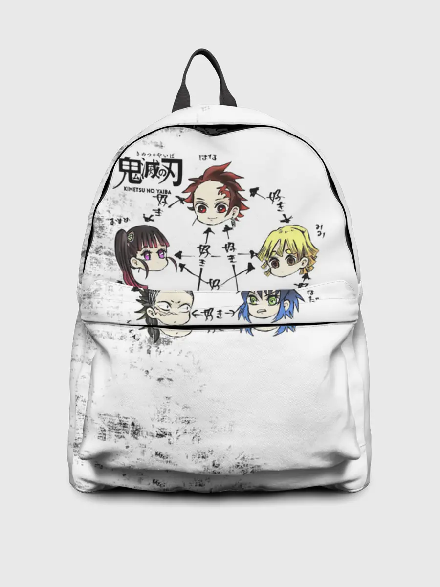 Рюкзак джинсовый / Клинок, рассекающий демонов ГЕРОИ