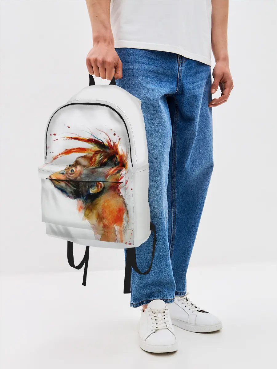 Рюкзак джинсовый / Орангутанг