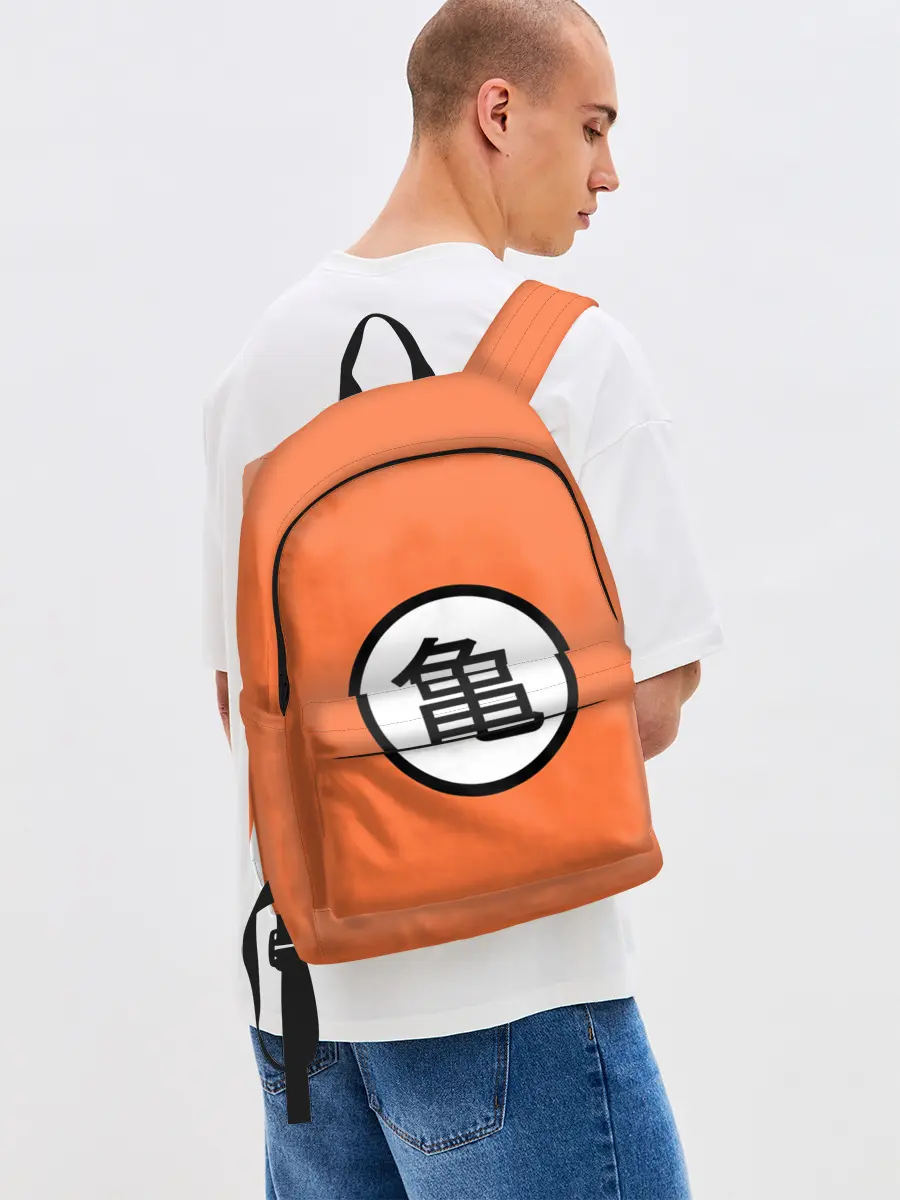 Рюкзак джинсовый / Сон Гоку знак