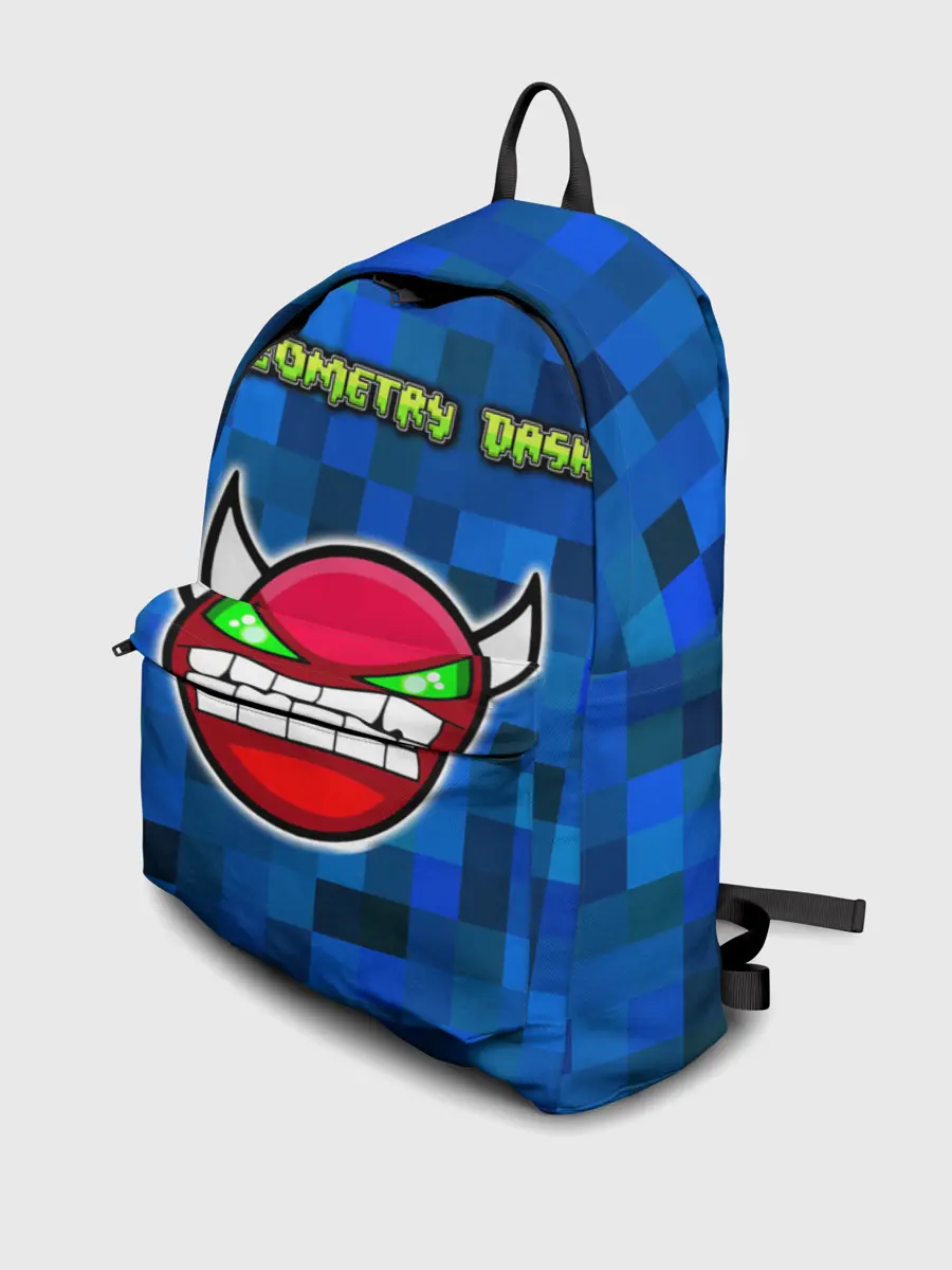 Рюкзак джинсовый / Geometry Dash