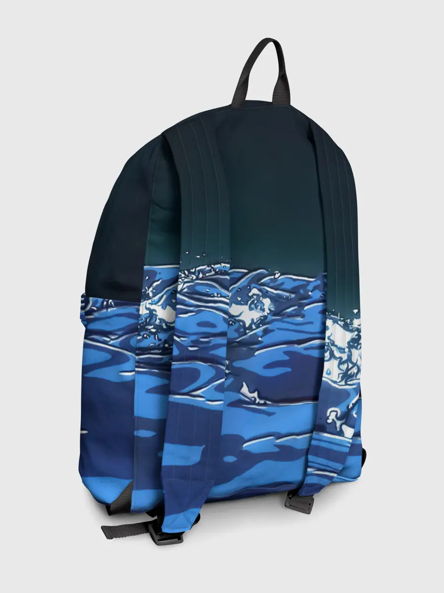 Рюкзак джинсовый / Гию Томиока Кокушибо Kimetsu no Yaiba