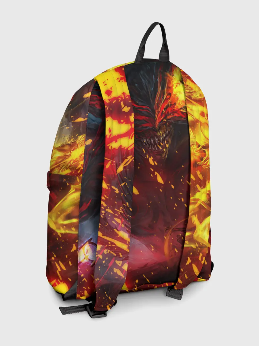 Рюкзак джинсовый / Path of Exile | Fire Demon