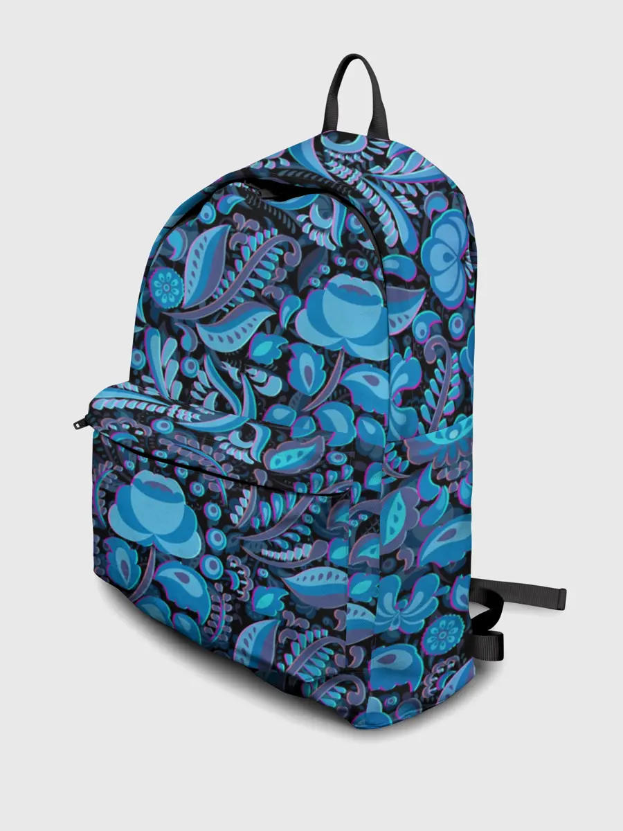 Рюкзак джинсовый / ГЖЕЛЬ ГЛИТЧ | GG | ГГ