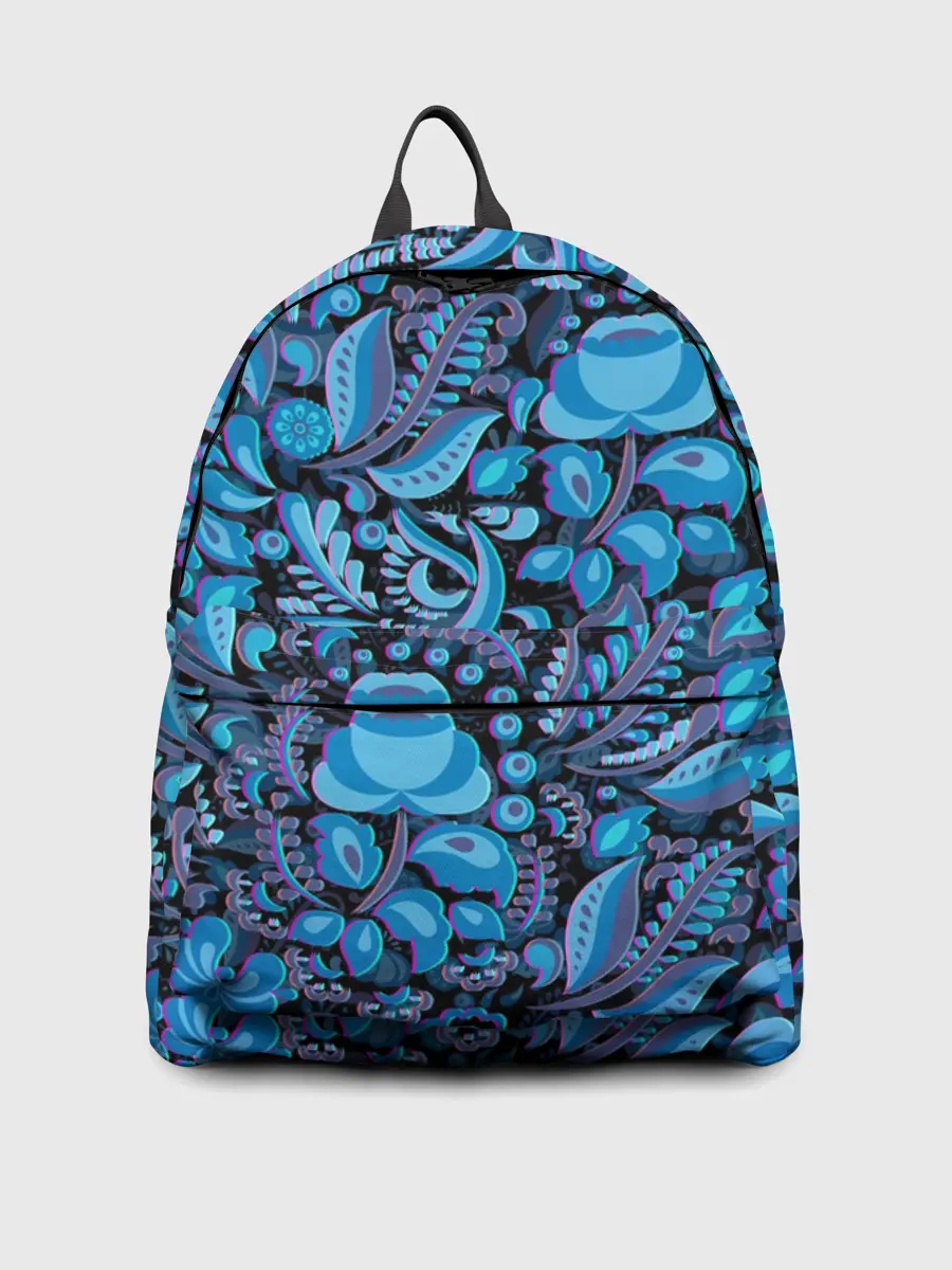 Рюкзак джинсовый / ГЖЕЛЬ ГЛИТЧ | GG | ГГ