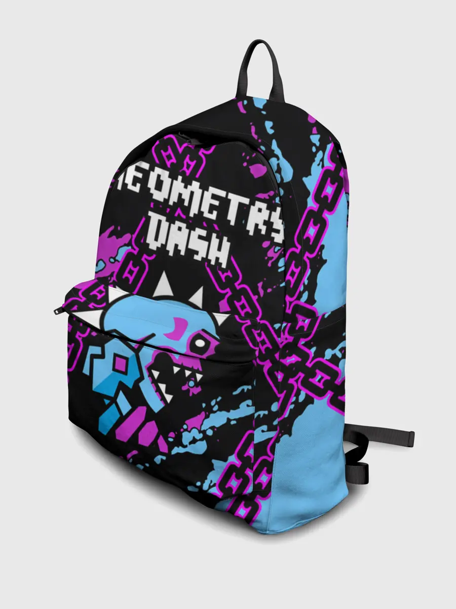 Рюкзак джинсовый / Geometry Dash