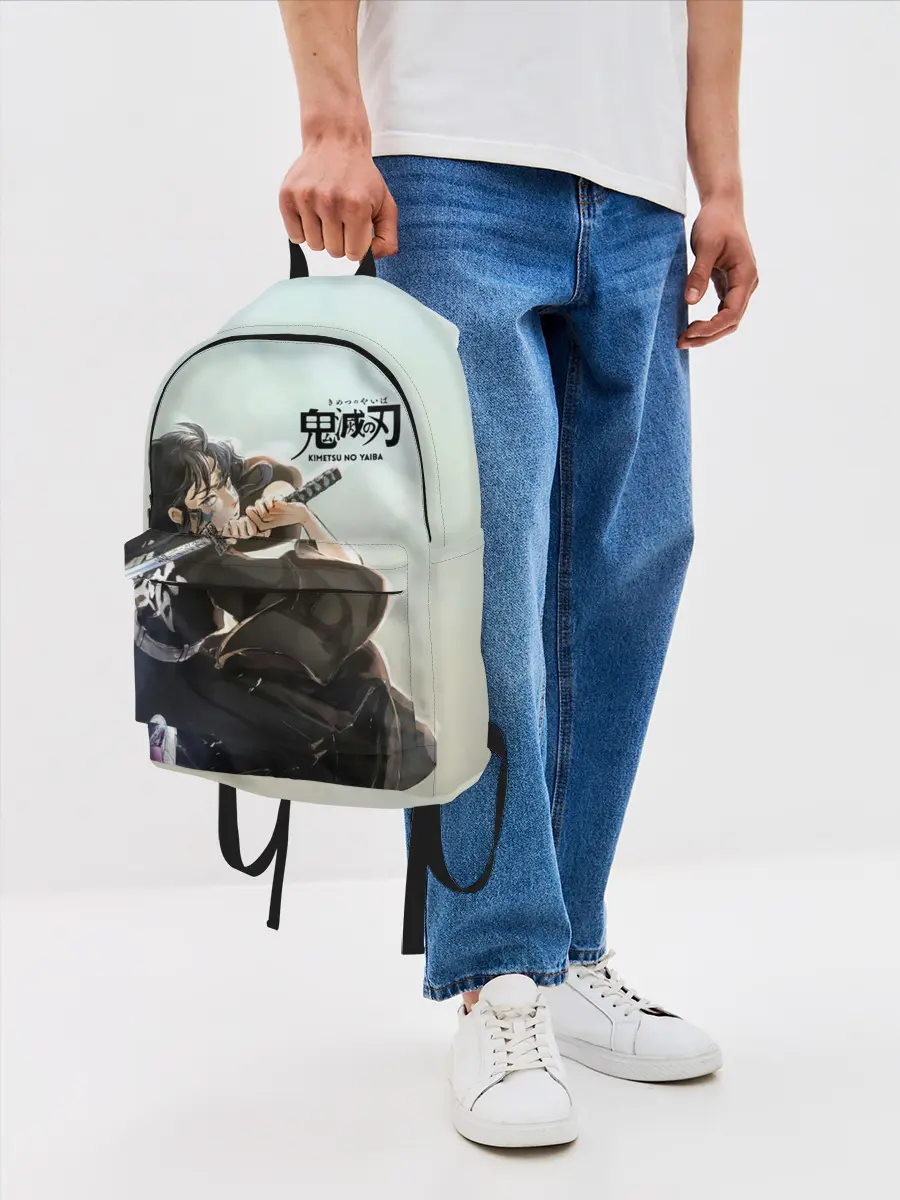 Рюкзак джинсовый / Муичиро Токито Kimetsu no Yaiba