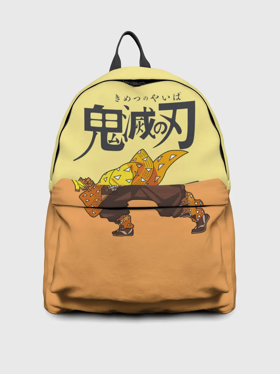 Рюкзак джинсовый / Зеницу Агацума Kimetsu no Yaiba